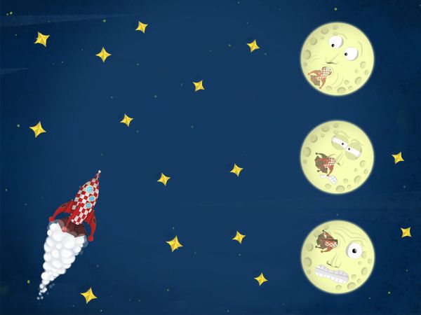 App Viaggio nella luna: mini giochi