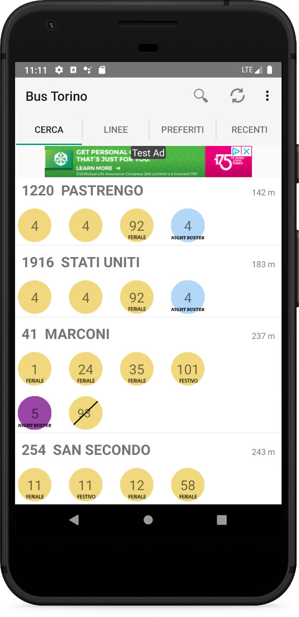 bus-torino-adnroid-schermata-principale-home-fermate-vicine Bus Torino Android schermata principale home fermate vicine